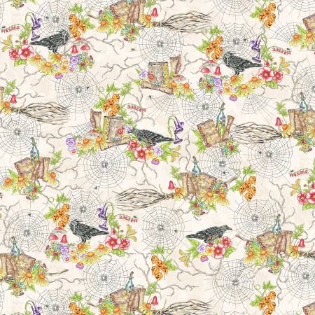 MY Spellcaster's Garden 9811 E Cream Garden Floral