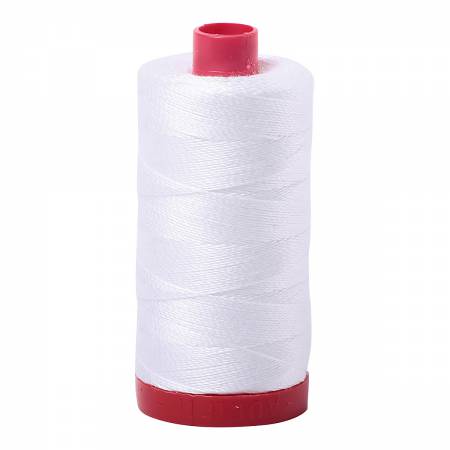 Aurifil Cotton Thread 12wt 356yds White