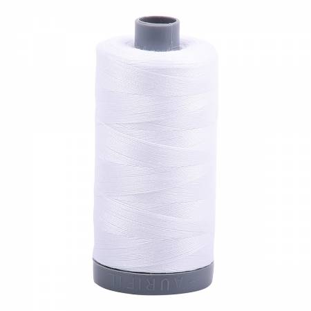 Mako Cotton Embroidery Thread 28wt 820yds White