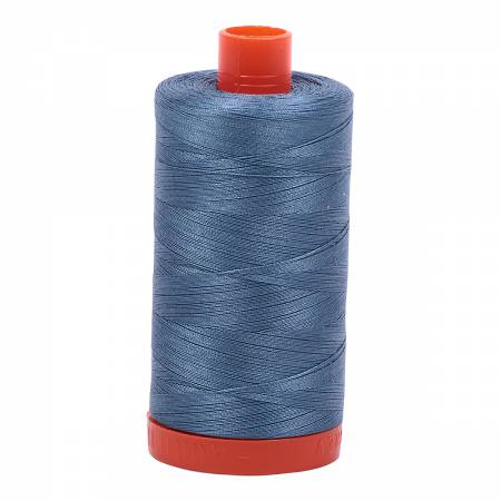 Mako Cotton Thread Solid 50wt 1422yds Blue Grey
