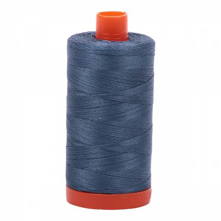 Mako Cotton Thread Solid 50wt 1422yds Medium Blue Grey