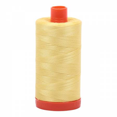 Mako Cotton Thread Solid 50wt 1422yds Lemon