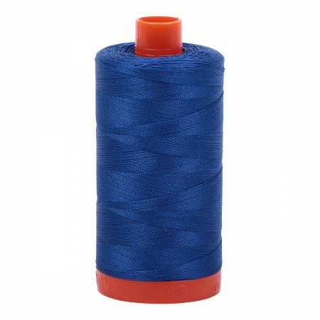 Mako Cotton Thread Solid 50wt 1422yds Medium Blue