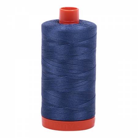 Mako Cotton Thread Solid 50wt 1422yds Steel Blue
