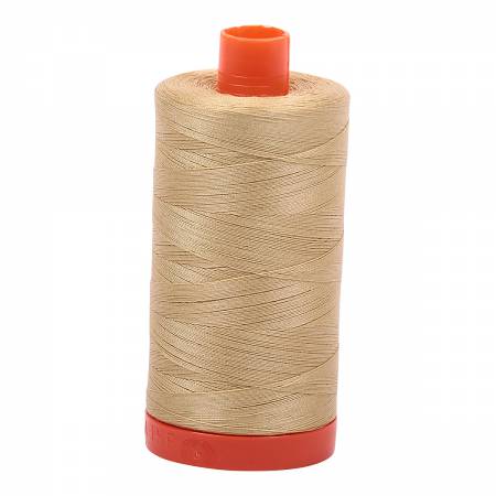 Mako Cotton Thread Solid 50wt 1422yds Very Light Brass