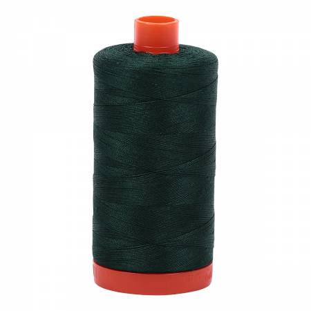 Mako Cotton Thread Solid 50wt 1422yds Forest Green