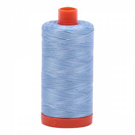 Mako Cotton Embroidery Thread 50wt 1422yds Variegated Stonewashed Denim