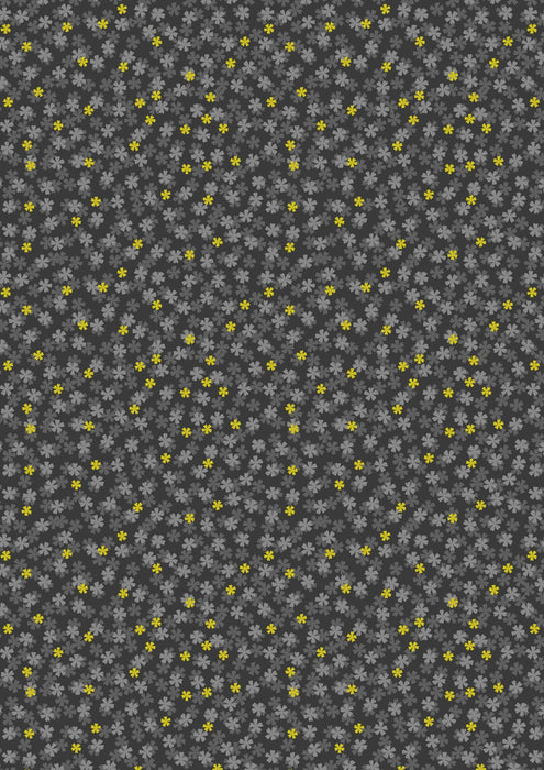 LI Sakura Blossoms on Charcoal, Gold Metallic A920C