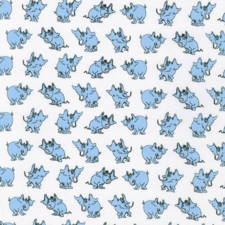 RK Elephants Dr Seuss White