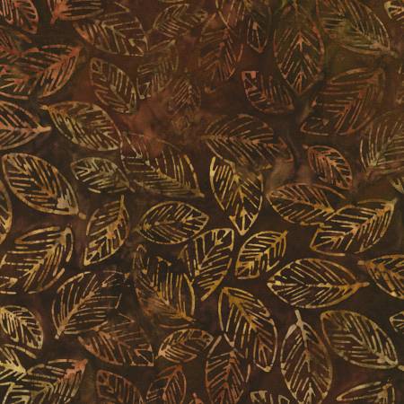 RK Leaves Redwood Batik