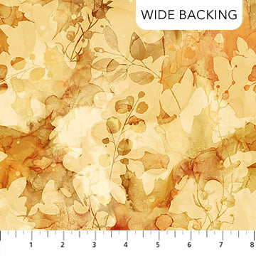 NC Autumn Breeze Leaf Backing Ochre