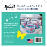 Bosal Duet II Double Sided Fusible Batting 2 1/4" x20yds