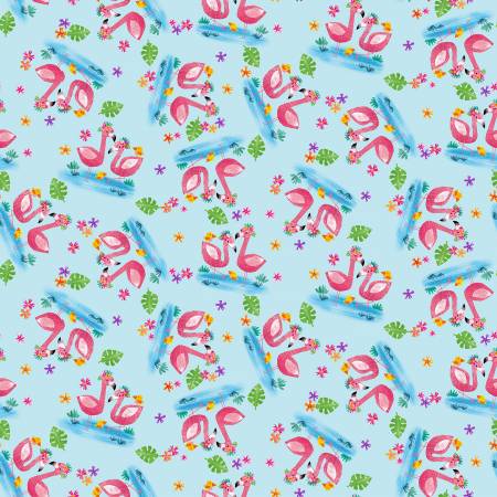 BL Zoo Crew Soft Blue Flamingos 3867-11