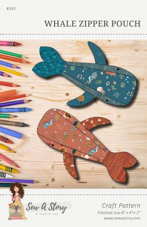 RB Whale Zipper Pouch Pattern