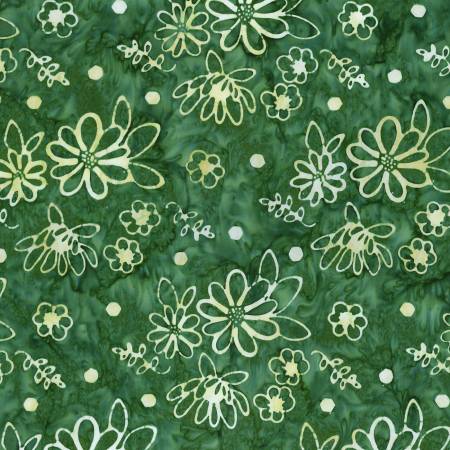 RB Expressions Garden Party Watercolor Daisies Batiks