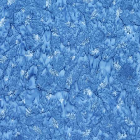 RB Expressions Ocean Blue Watercolor Daisies Batiks