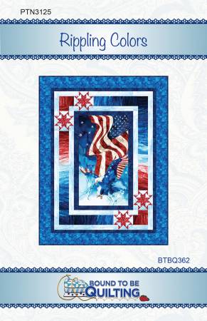 NC Patriot Rippling Colors Pattern