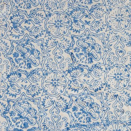 RB Batiks Expressions Tjaps Cadet Blue
