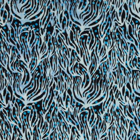 RB Batiks Expressions Tjaps Blue Multi