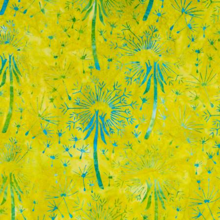 RB Batiks Expressions Tjaps Green Blue Multi