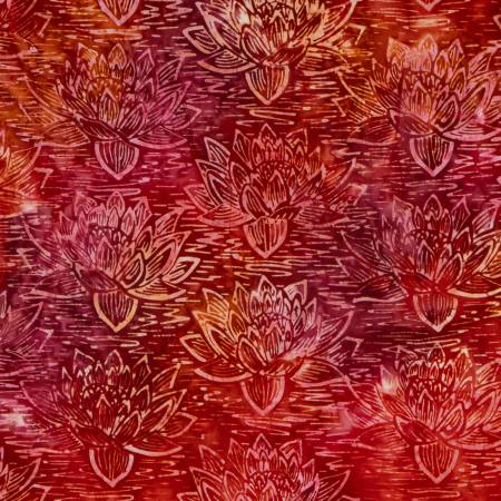 RB Batiks Expressions Tjaps Tomato Red