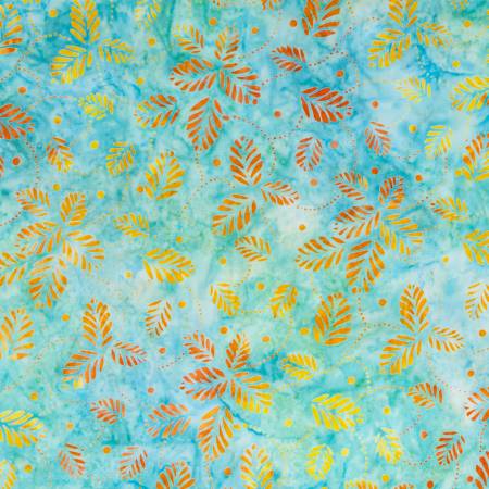 RB Batiks Expressions Tjaps Light Teal Multi