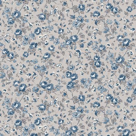 RB Serenity Blues Flower Toss Taupe