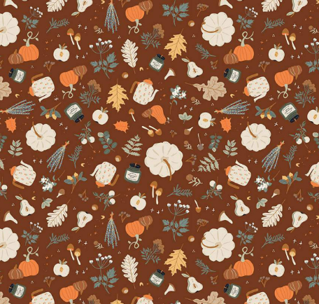 RB Pumpkin Spice Brown C14991 Leaves