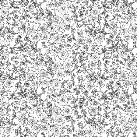 Sewing Seeds III Porcelain Petals White C15692