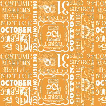 RB Ticket Text Orange-Costume Maker's Act-JWF
