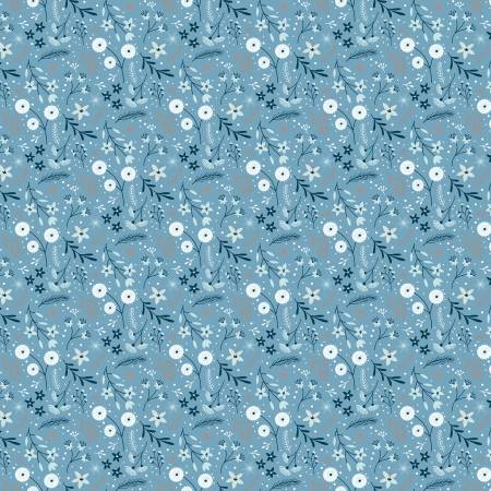 RB Winter Magic Floral Blue