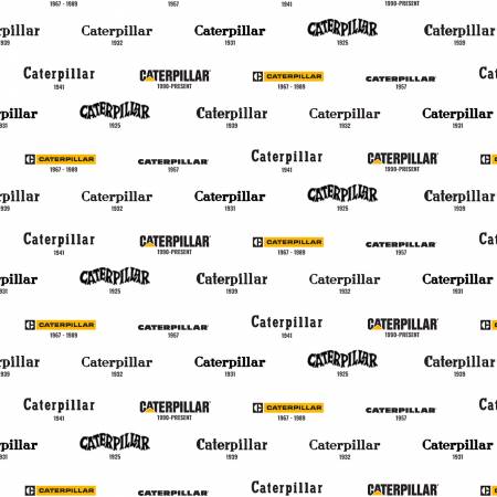 RB Caterpillar Vintage Logos White