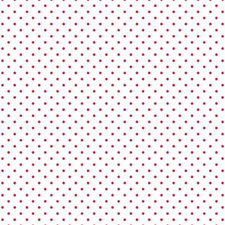 RB Swiss Dot On White Red 660-80
