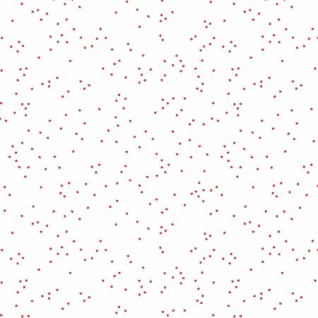 RB Blossoms On White In Color Red