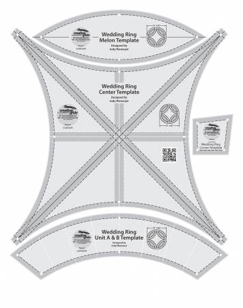Creative Grids Double Wedding Ring Templates 4pcs