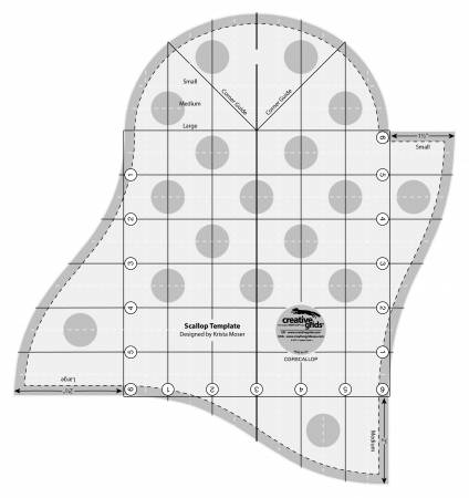 Creative Grids Scallop Template Quilt Ruler