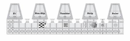Creative Grids Single Strip Tumbler Quilt Ruler CGRSRTUMB