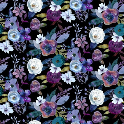 CW Black Flowers Midnight Dreams