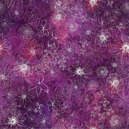 CW Wine Flowers Midnight Dreams