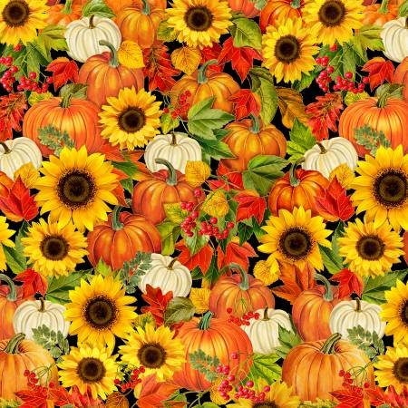 TT Autumn Harvest Floral Metalllic