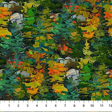 NC Evergreen Trees Dk Green Multi