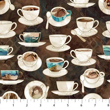 NC Barista Cups & Saucers Brown Multi 27698-36
