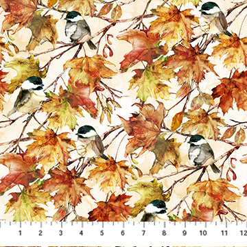 NC Autumn Breeze Birds Cream Multi