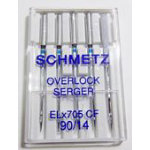 Schmetz Elna Serger Chrome sz90 5-pack