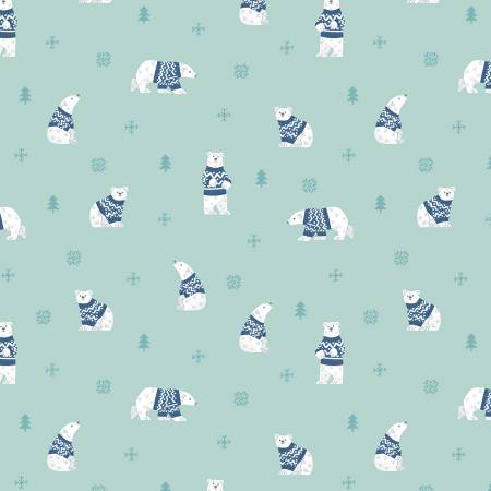 RB Flannel Northern Lights Polar Bears Glacier
