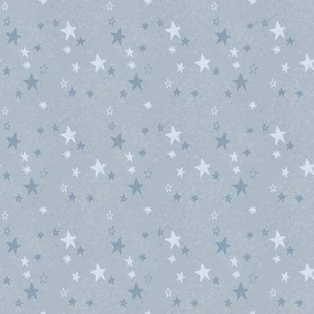 RB Flannel Safari Stargazing Boy Stars Blue