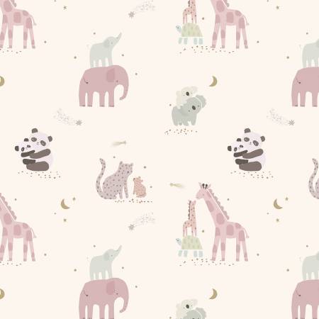 RB Flannel Safari Stargazing Girl Main Cream