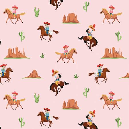 RB Flannel Lil Buckaroos Giddy Up Pink