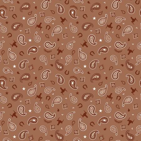 RB Flannel Lil Buckaroos Paisley Brown