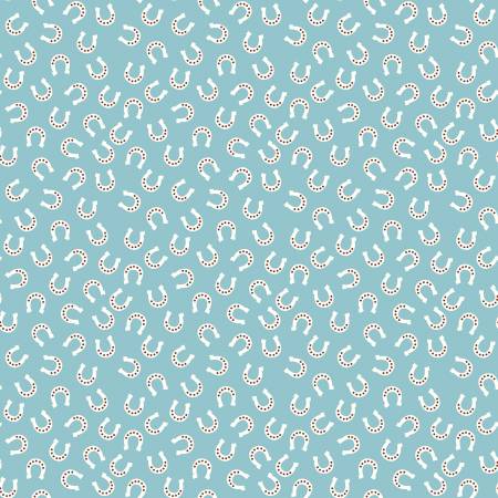 RB Flannel Lil Buckaroos Horseshoes Aqua